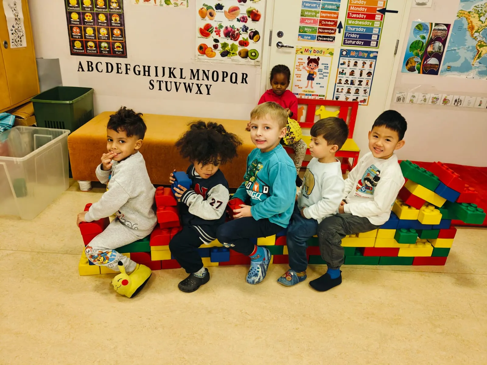 A picture of UMKA kids playing in fall 2025