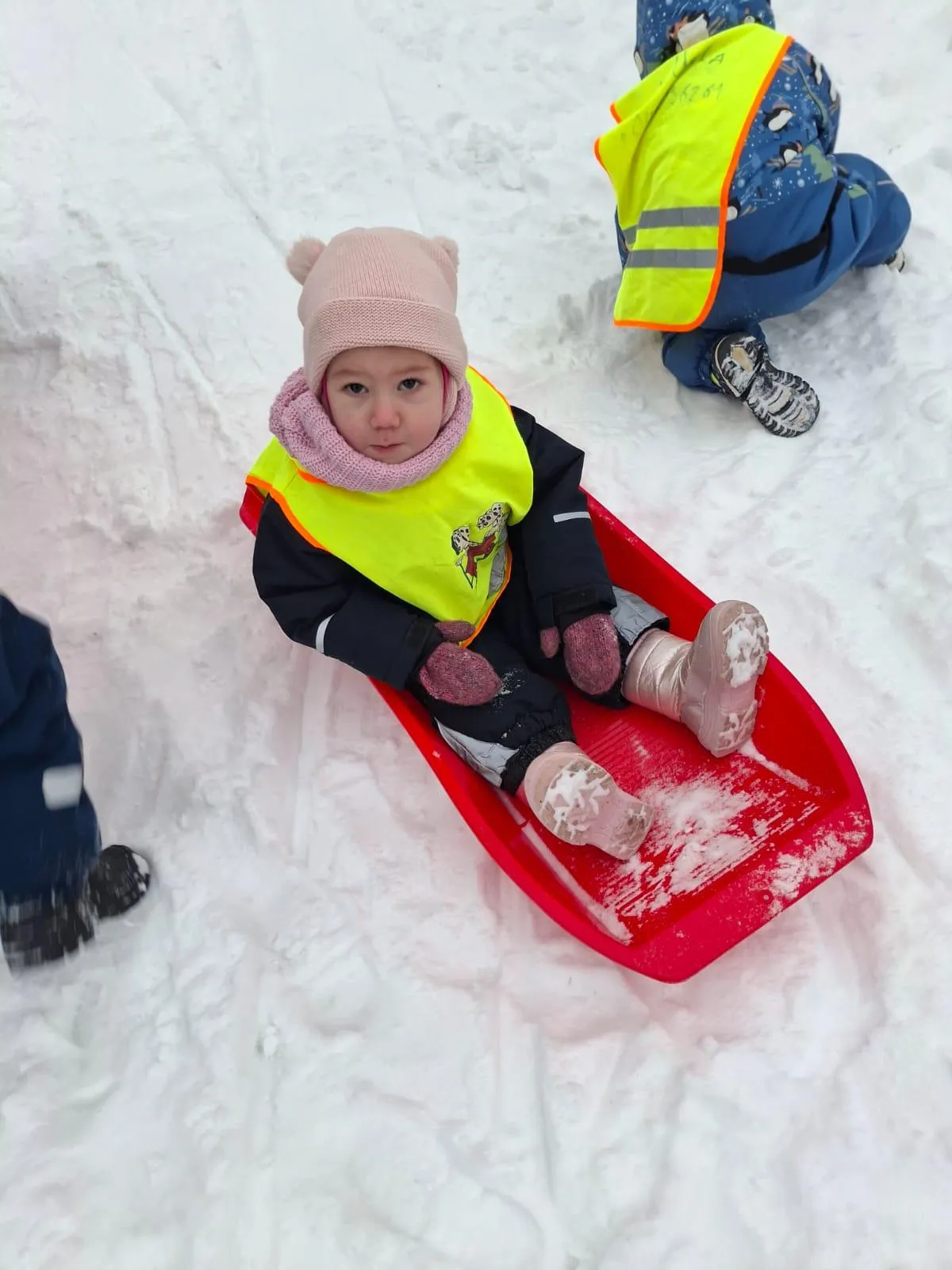 A picture of UMKA kids playing in winter 2026