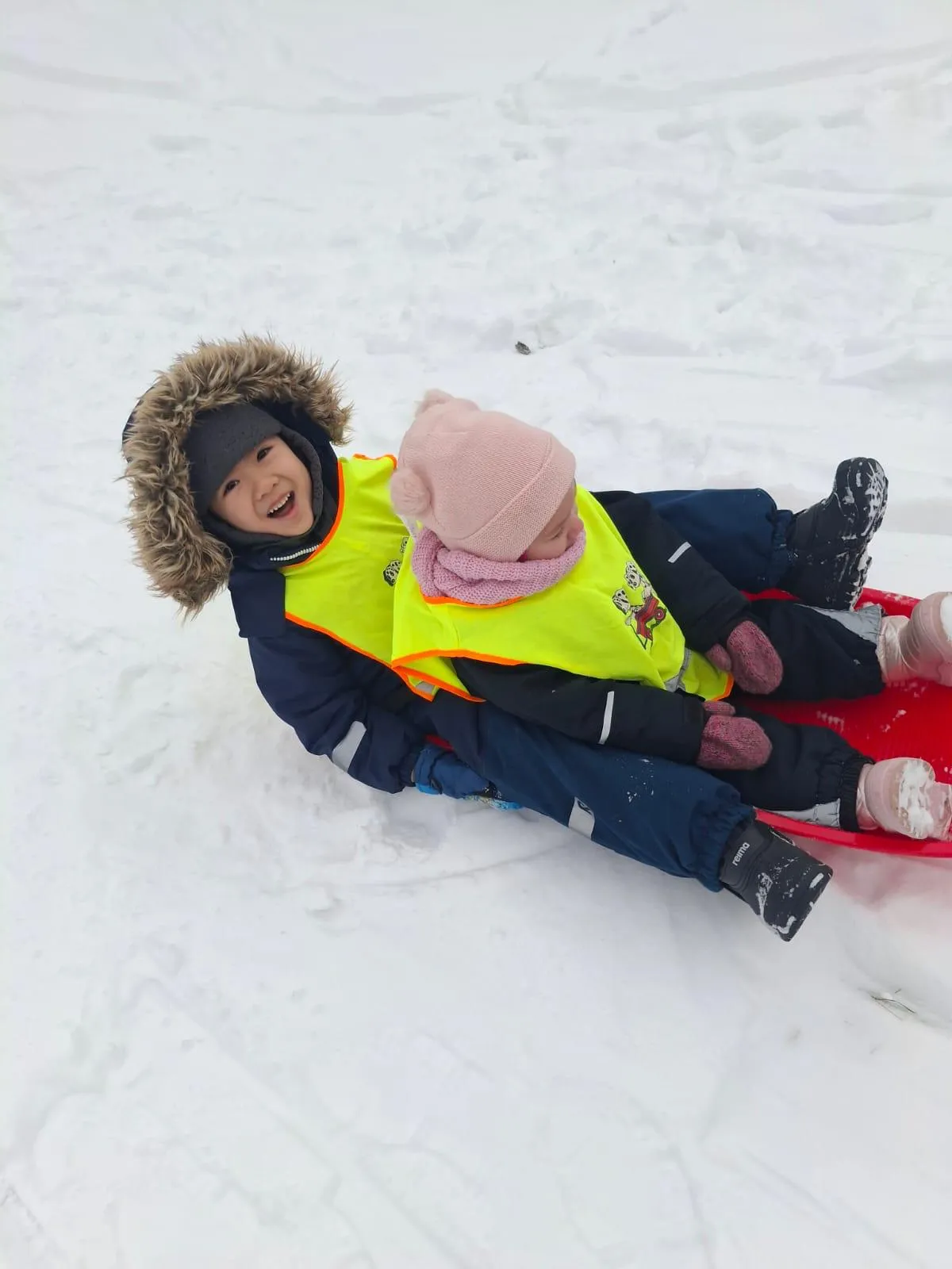 A picture of UMKA kids playing in winter 2026
